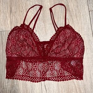 Victoria’s Secret red Boho‎ bralette